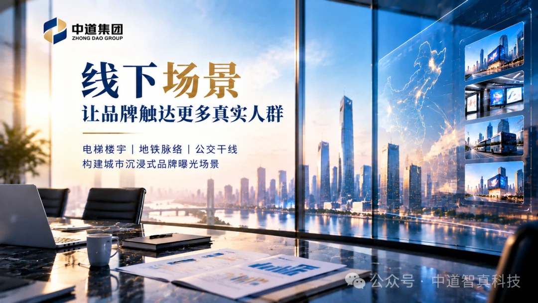 破圈线下流量场|全域线下媒体矩阵,构筑中道集团城市品牌新版图